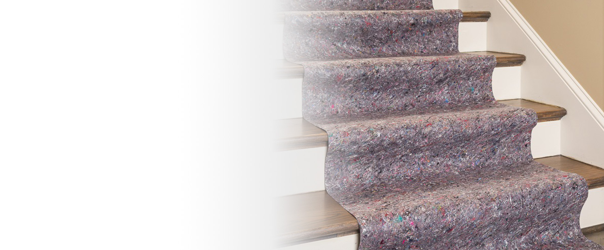 Clean&Safe skid-resistant drop cloths provide excellent stair protection during renovation or construction.
