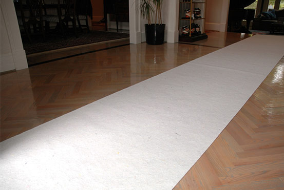 SurfacePro breathable surface protection for newly finished floors.